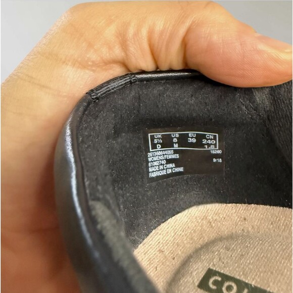 Clarks Women’s Juliet Monte Slip On Flats Black Patent Leather Sides Size 8 - Picture 9 of 9